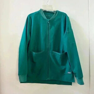 Figs‎ geeen zip up jacket XS